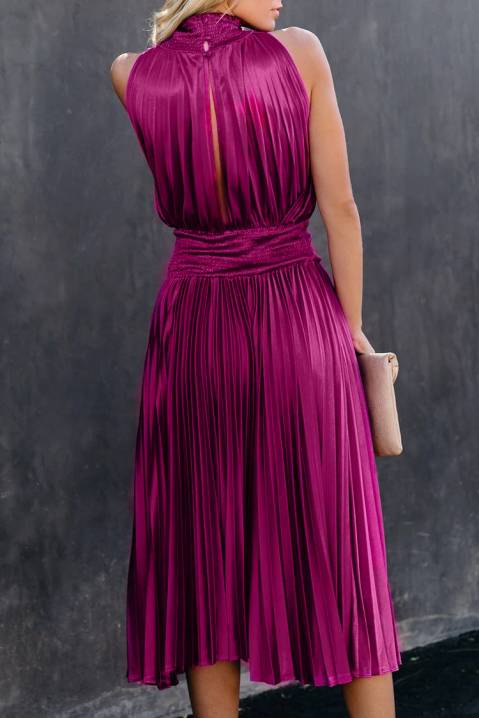 purple colour one piece dress