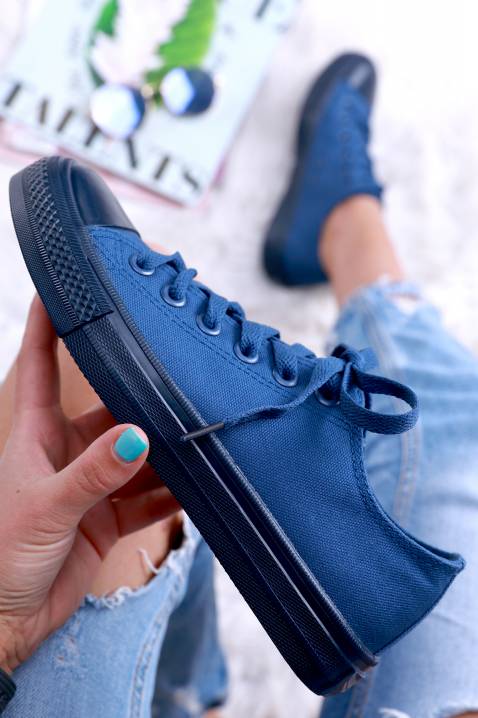 blue colour sneakers