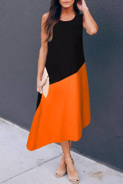 orange colour dress