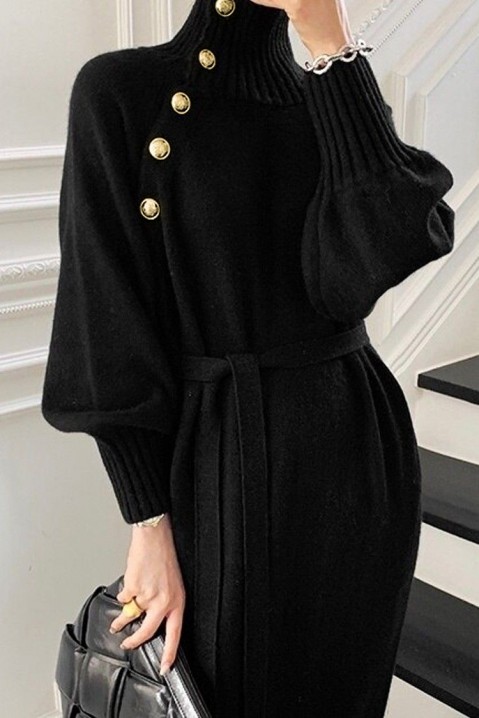 Φόρεμα BLAIRDA BLACK, Χρώμα: μαύρο, IVET.EU - Εκπτώσεις έως -80%