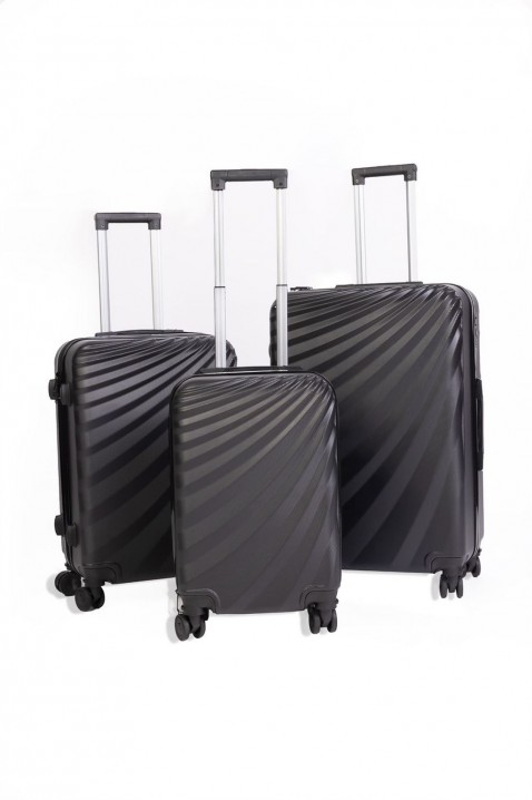 Σετ βαλίτσες 3 τεμ NEGIN BLACK, Χρώμα: μαύρο, IVET.EU - Εκπτώσεις έως -80%