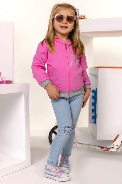 Φούτερ για κορίτσι DORMENI, Χρώμα: γκρι και ροζ, IVET.EU - Εκπτώσεις έως -80%