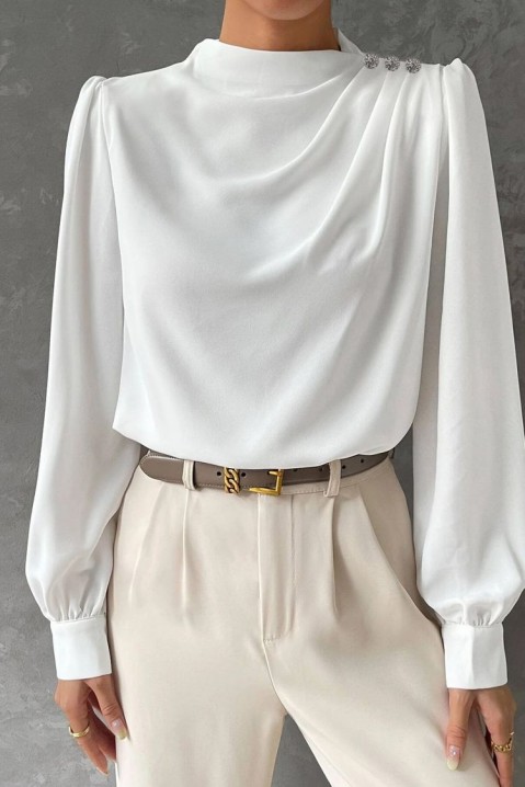 Γυναικεία μπλούζα RODENTA WHITE, Χρώμα: άσπρο, IVET.EU - Εκπτώσεις έως -80%