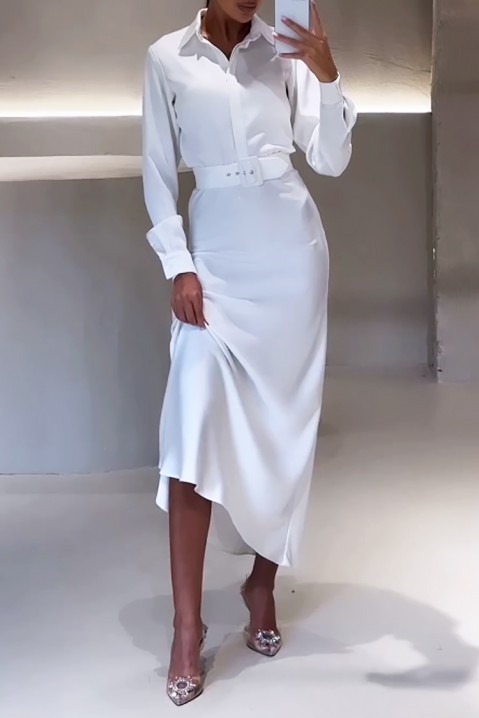 Φόρεμα MILONESA WHITE, Χρώμα: άσπρο, IVET.EU - Εκπτώσεις έως -80%