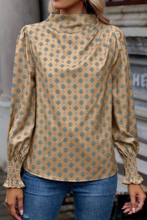 Γυναικεία μπλούζα LISOLDA BEIGE, Χρώμα: μπεζ, IVET.EU - Εκπτώσεις έως -80%