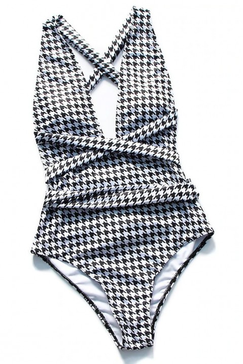 Jednodílné plavky GRASIELDA, Barva: bíločerná, IVET.EU - Stylové oblečení