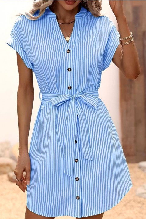Φόρεμα RESILMA BLUE, Χρώμα: άσπρο και μπλε, IVET.EU - Εκπτώσεις έως -80%