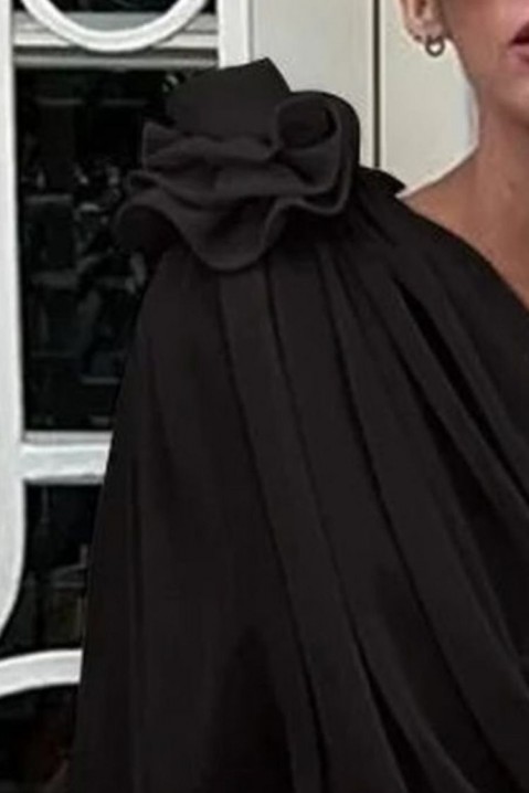 Γυναικείο μπλουζάκι AMOLSINA BLACK, Χρώμα: μαύρο, IVET.EU - Εκπτώσεις έως -80%