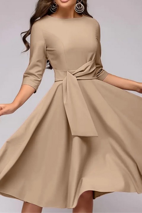 Φόρεμα RUMINFA BEIGE, Χρώμα: μπεζ, IVET.EU - Εκπτώσεις έως -80%