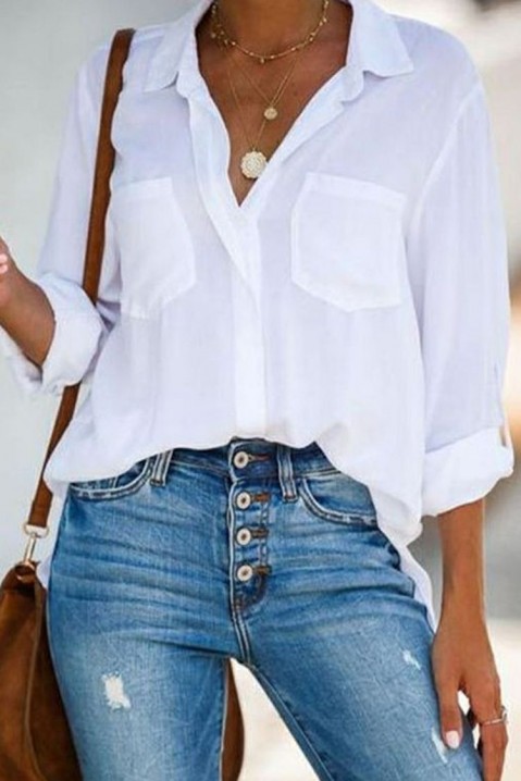 Γυναικείο πουκάμισο VONTERA, Χρώμα: άσπρο, IVET.EU - Εκπτώσεις έως -80%