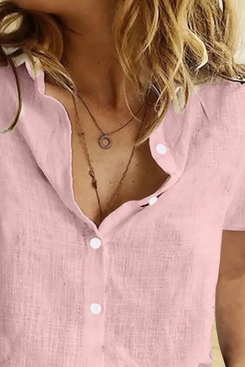Γυναικείο πουκάμισο VOLELSA PINK, Χρώμα: ροζ, IVET.EU - Εκπτώσεις έως -80%