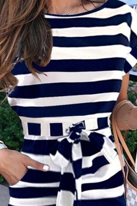 Φόρεμα RELTANDA, Χρώμα: μπλε και άσπρο, IVET.EU - Εκπτώσεις έως -80%