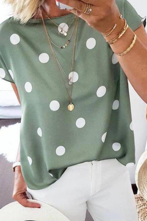 Γυναικεία μπλούζα DERMOFA OLIVE, Χρώμα: πράσινο της ελιάς, IVET.EU - Εκπτώσεις έως -80%