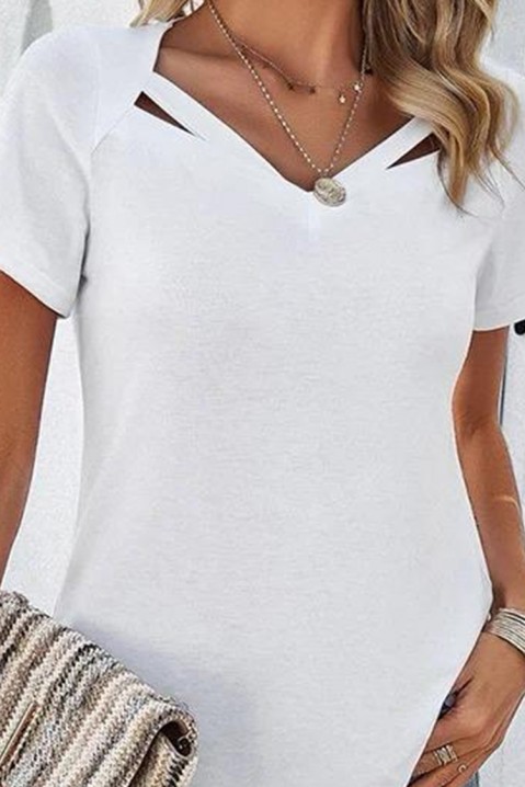 Γυναικείο μπλουζάκι GREMIODA WHITEWHITE, Χρώμα: άσπρο, IVET.EU - Εκπτώσεις έως -80%