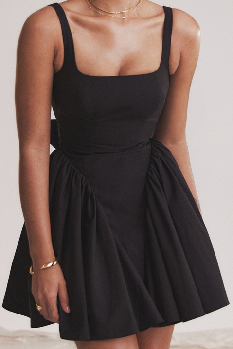 Φόρεμα TOIMELFA BLACK, Χρώμα: μαύρο, IVET.EU - Εκπτώσεις έως -80%