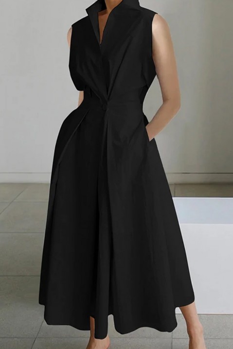 Φόρεμα VENIOFA BLACK, Χρώμα: μαύρο, IVET.EU - Εκπτώσεις έως -80%