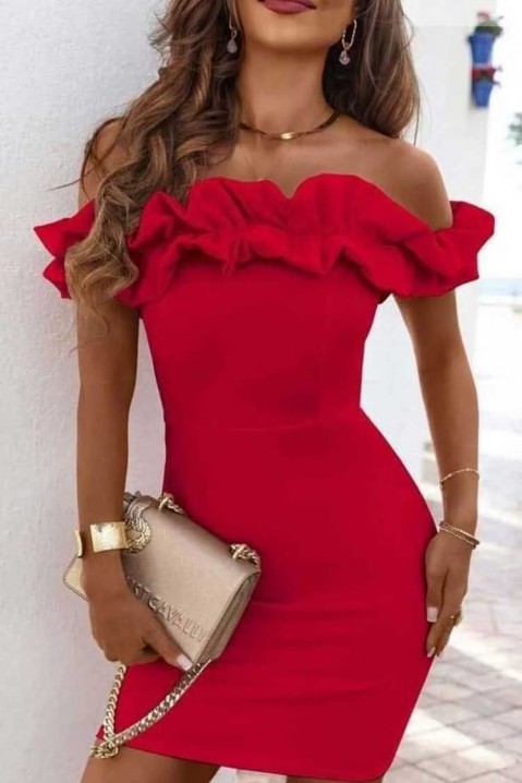 Šaty ANDIANA RED, Barva: červená, IVET.EU - Stylové oblečení
