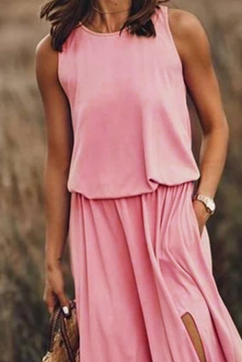 Φόρεμα BERVOLA PUDRA, Χρώμα: πούδρα, IVET.EU - Εκπτώσεις έως -80%