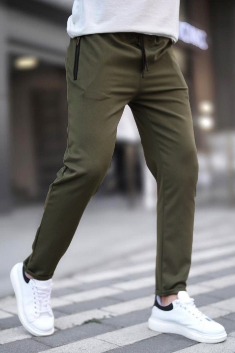 Ανδρικό παντελόνι JIRMEN, Χρώμα: χακί, IVET.EU - Εκπτώσεις έως -80%