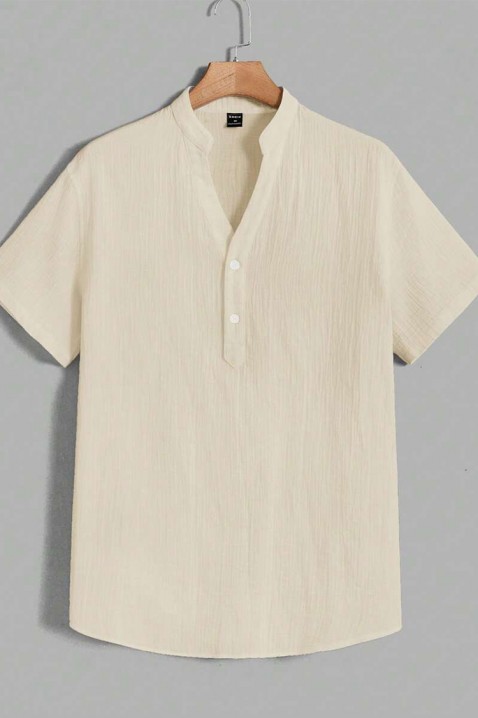 Ανδρικό πουκάμισο ZOMELFO ECRU, Χρώμα: εκρού, IVET.EU - Εκπτώσεις έως -80%