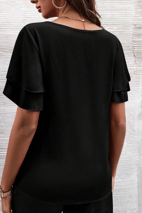 Γυναικείο μπλουζάκι ROFIELDA BLACK, Χρώμα: μαύρο, IVET.EU - Εκπτώσεις έως -80%