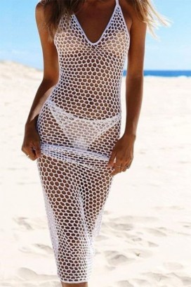 φόρεμα παραλίας NORDELFA WHITE