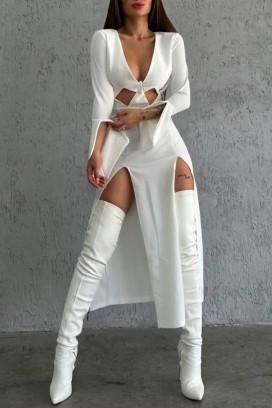 φόρεμα MANDIDA WHITE