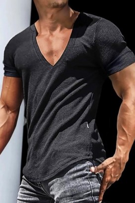 ανδρικό μπλουζάκι LERONLI BLACK