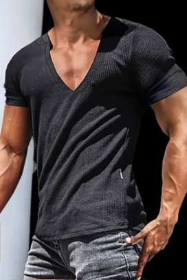 ανδρικό μπλουζάκι LERONLI BLACK