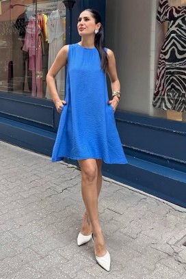 φόρεμα PURLEVA BLUE