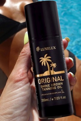 λάδι μαυρίσματος LUXELUX Shine Brown