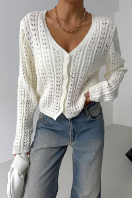 ζακέτα GLODENA WHITE