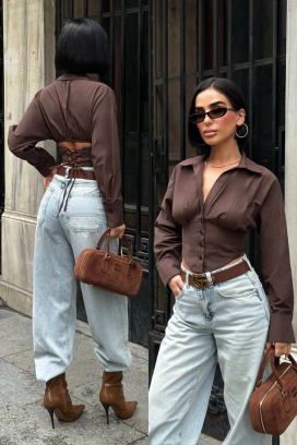 дамска риза BANSOLTA BROWN