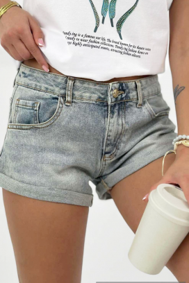 практични къси дънкови панталони с изчистен дизан ROSARIA