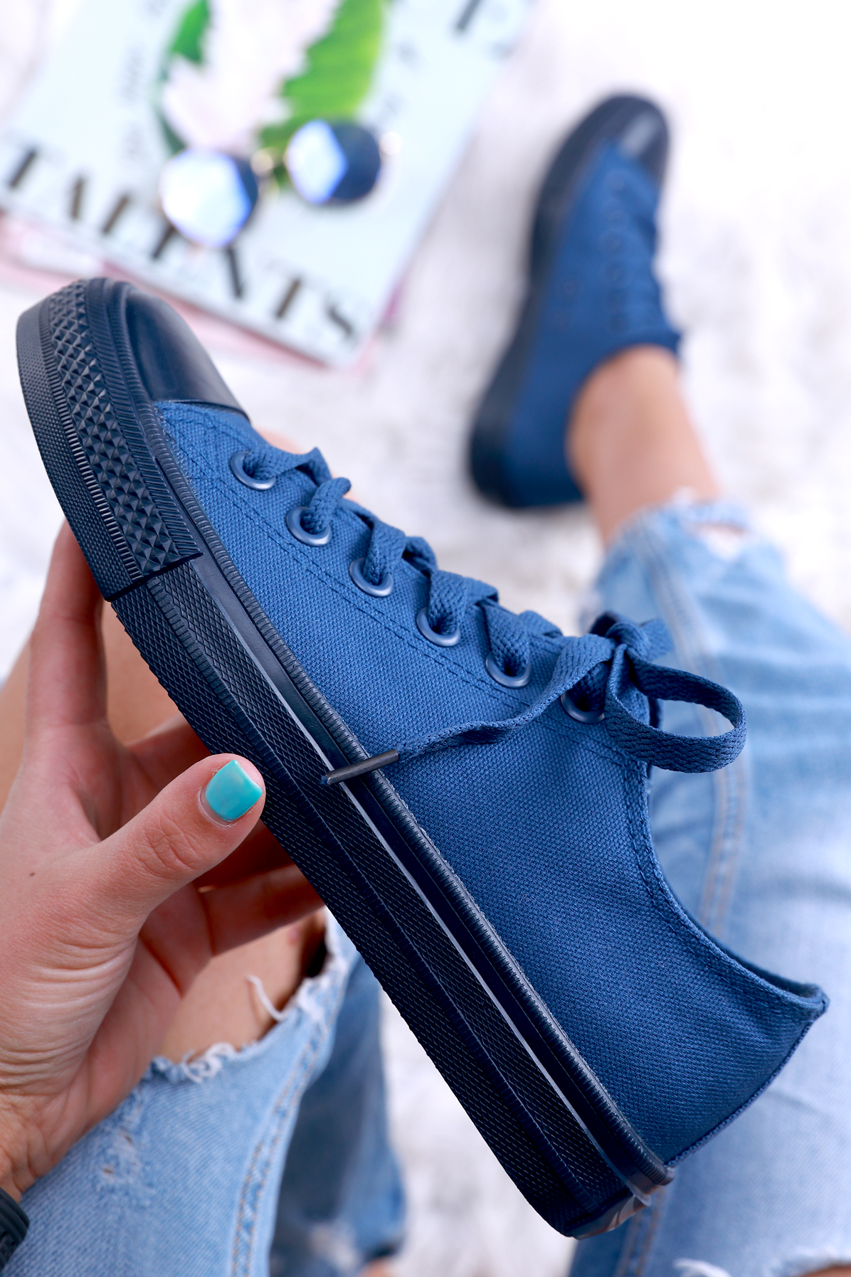 γυναικεία παπούτσια MALIONA NAVY – 1