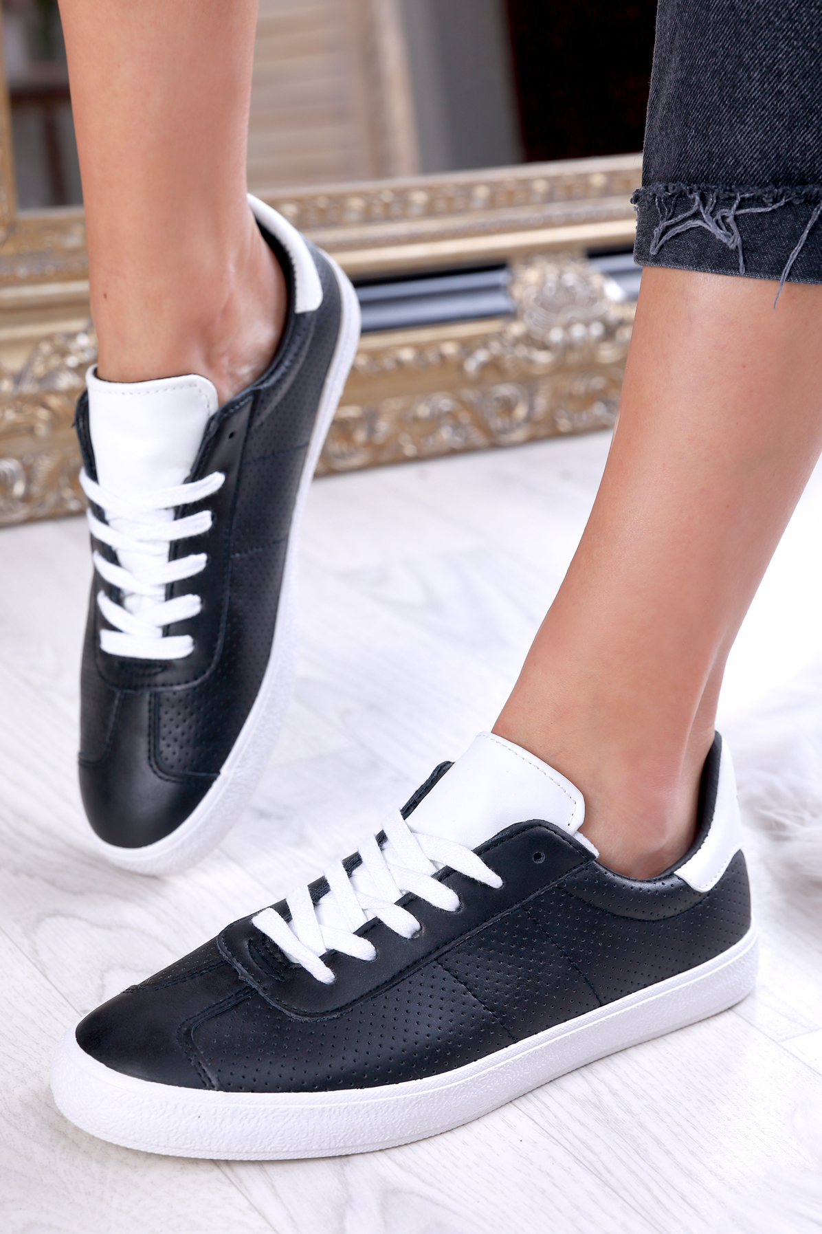 γυναικεία παπούτσια NERILAS BLACK – 1