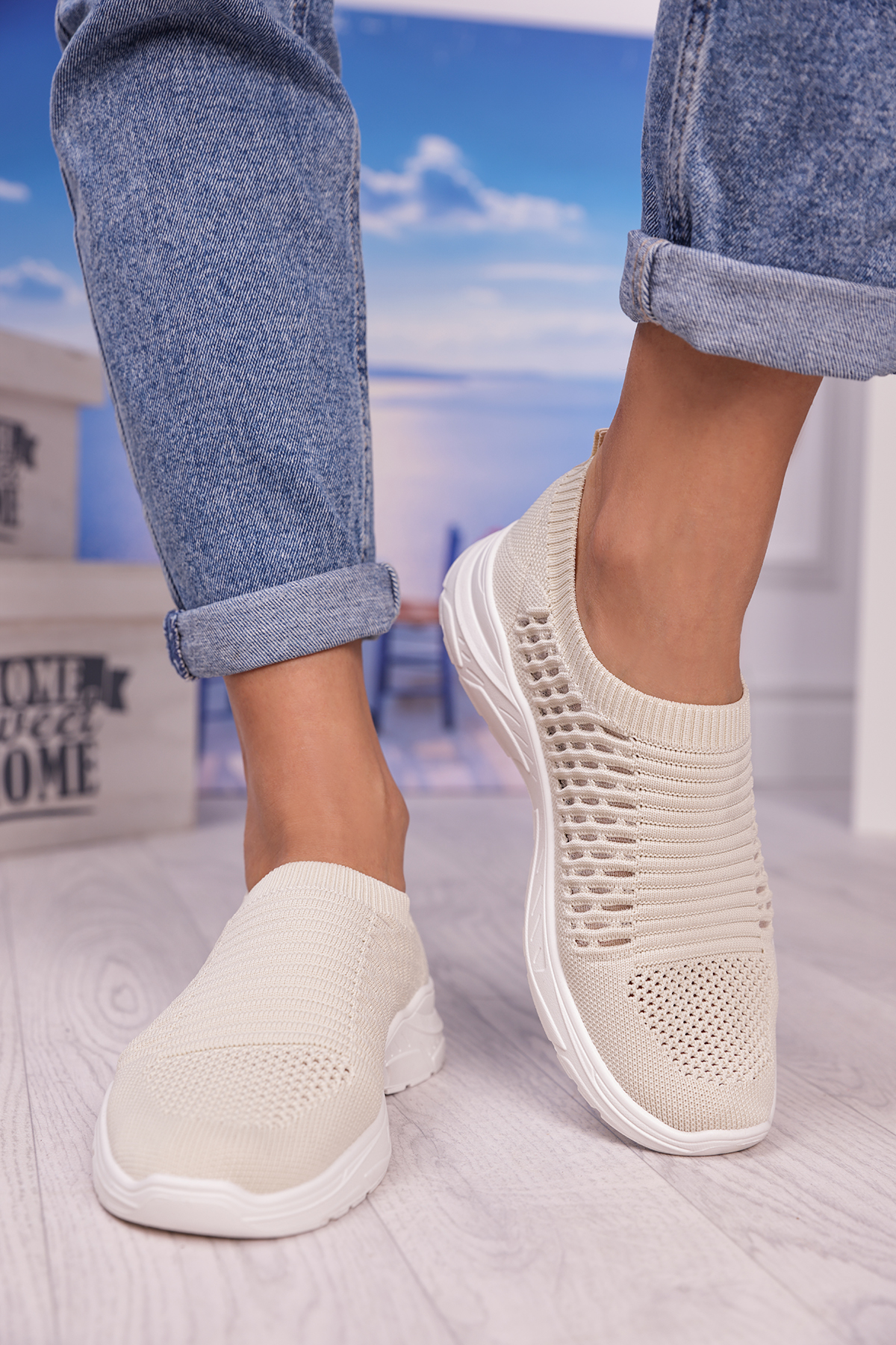 αθλητικά παπούτσια BERFALA BEIGE – 1