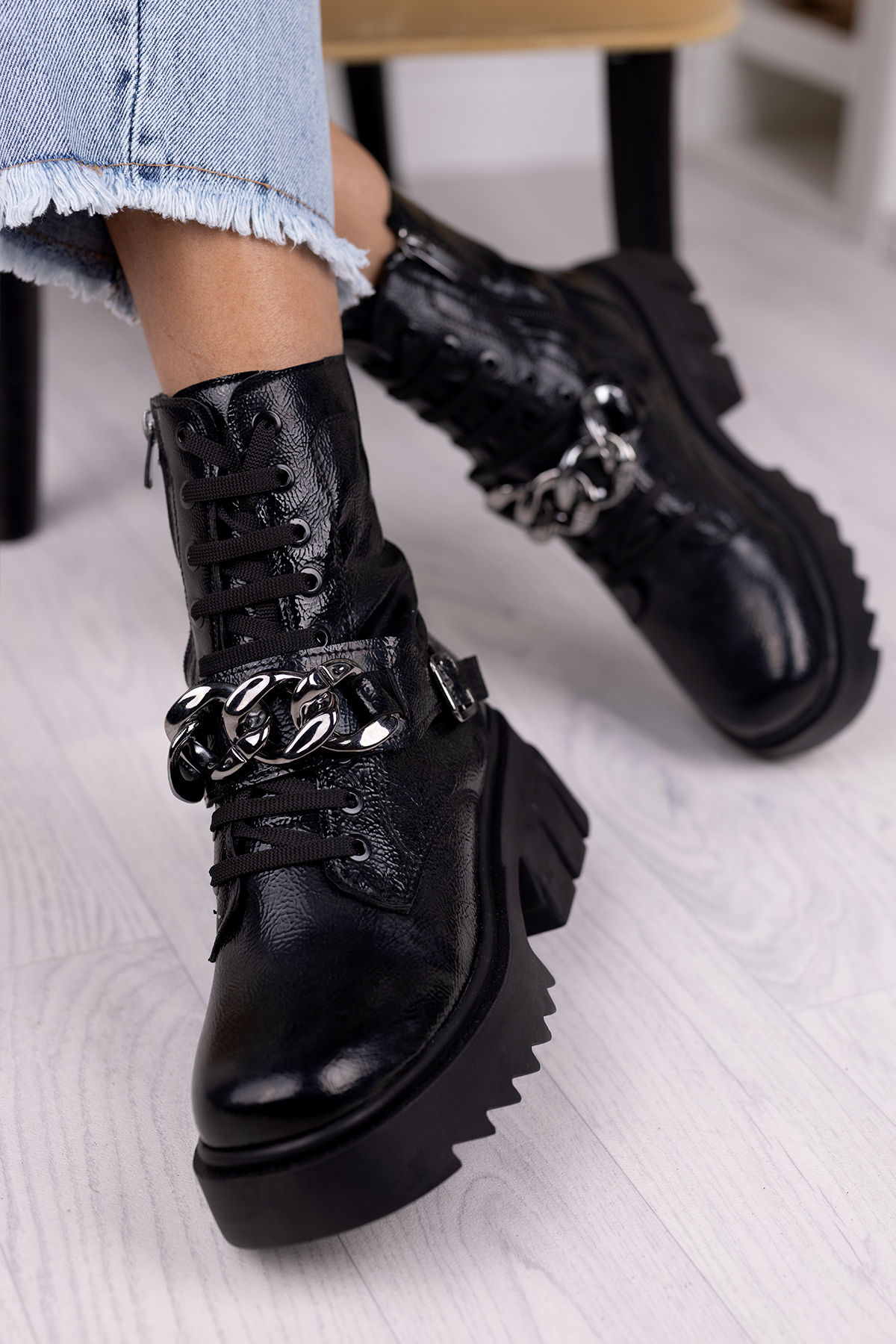 μποτάκια KENTARA BLACK – 1