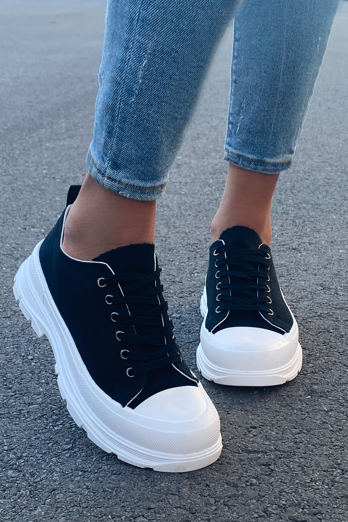 αθλητικά παπούτσια FEROLA BLACK / WHITE – 1