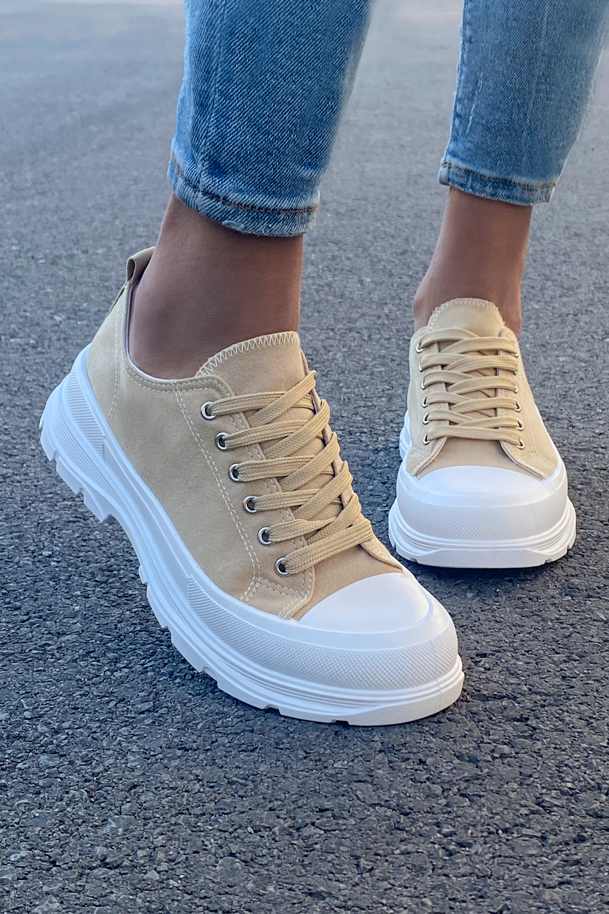αθλητικά παπούτσια FEROLA BEIGE – 1