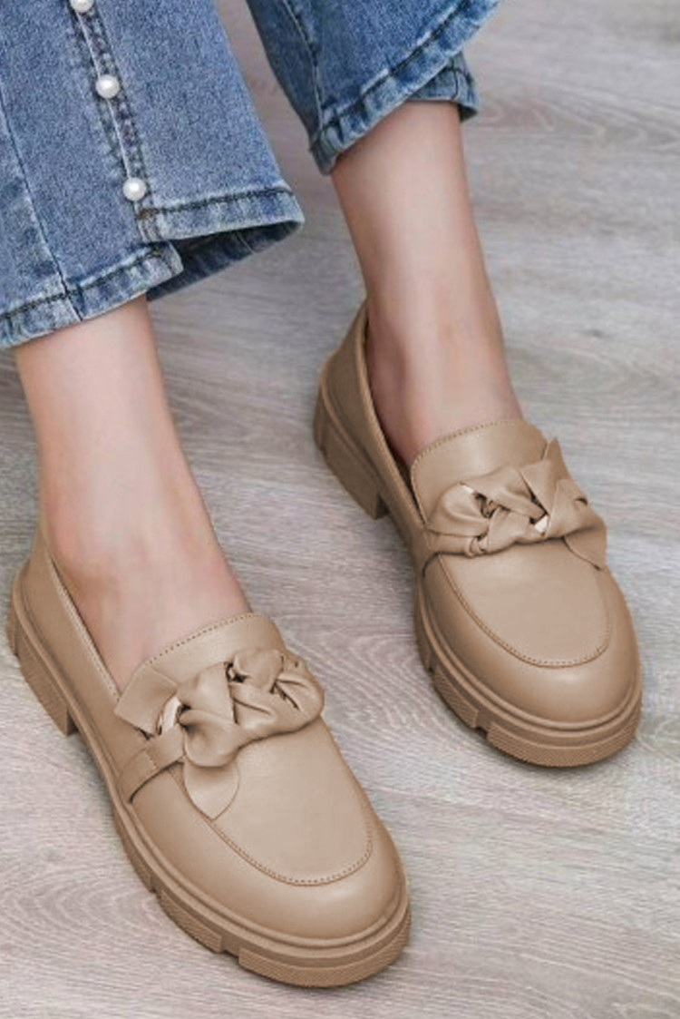 γυναικεία μοκασίνια BONESA BEIGE – 1
