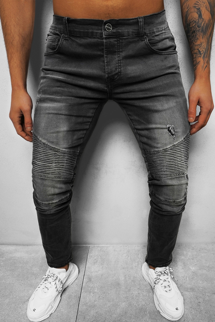 ανδρικό τζιν DOMENIKO GRAFIT - 1