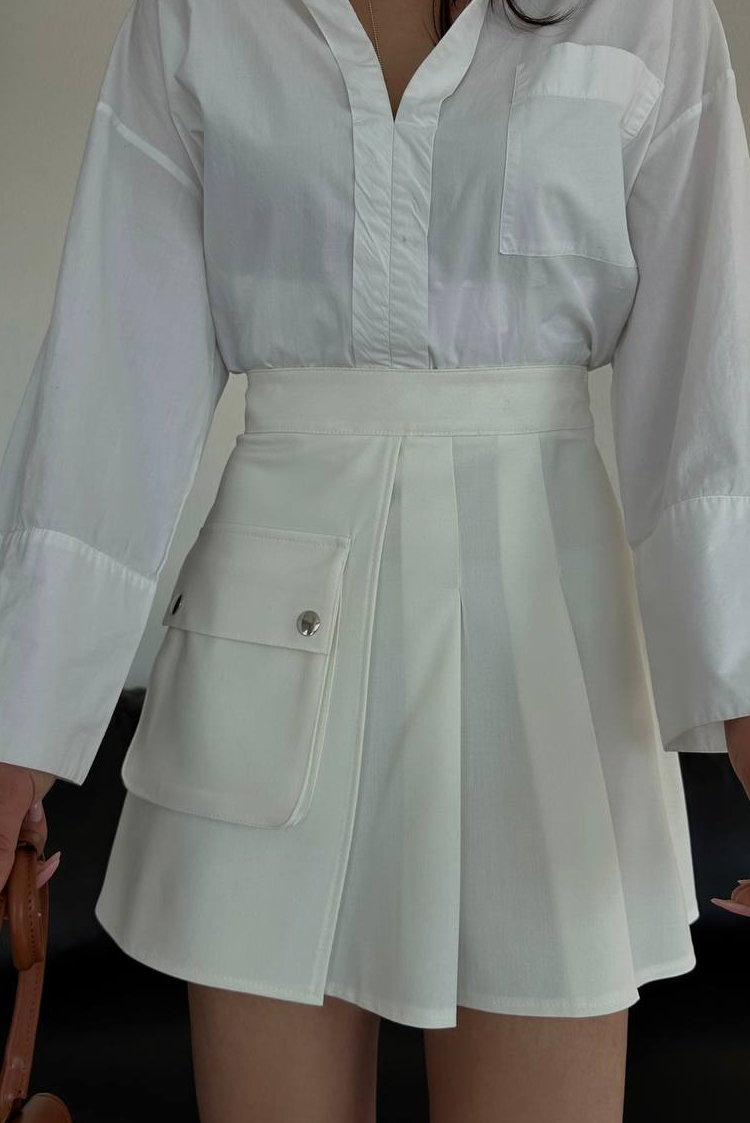 φούστα MAFTELDA WHITE - 1