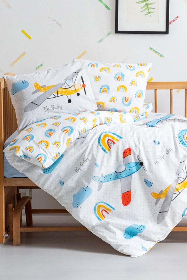 Βρεφικό σετ κρεβατιού LOLINSI βαμβακερό 100x150 cm - 1