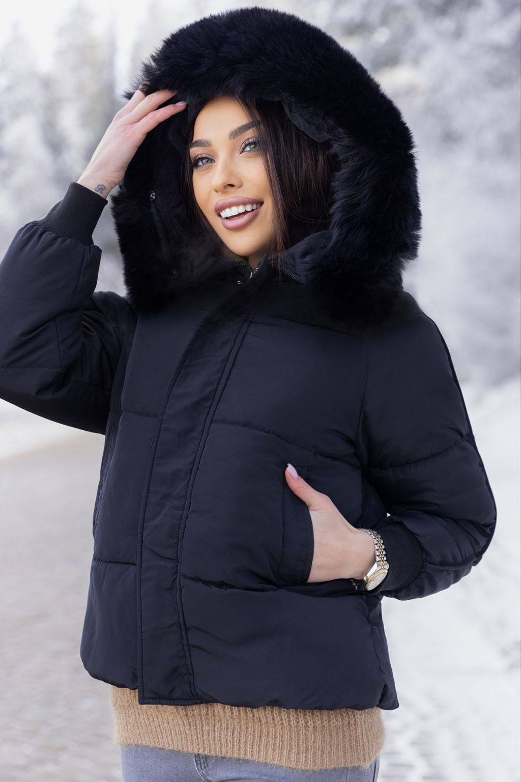 IVET μπουφάν LETALBA BLACK - 1 2025
