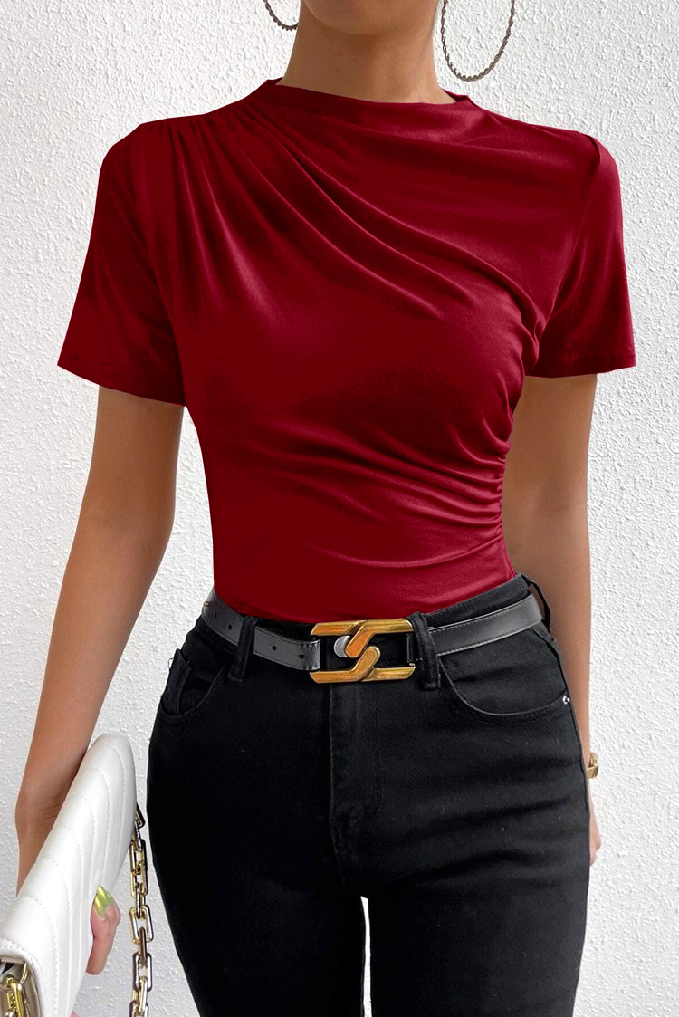 IVET κοντομάνικο μπλουζάκι KARIMDA BORDO - 1 2025
