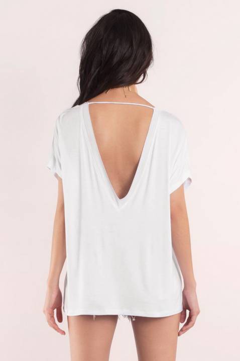 Dámské tričko FARIN WHITE, Barva: bílá, IVET.EU - Stylové oblečení