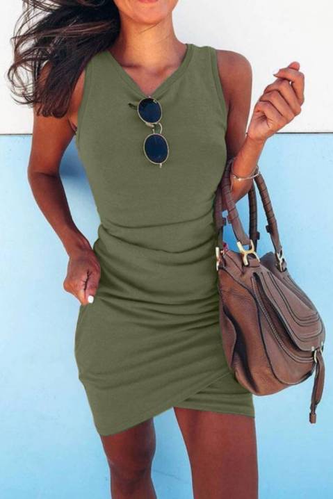 Šaty IRINA GREEN, Farba: zelená, IVET.EU - Štýlové oblečenie