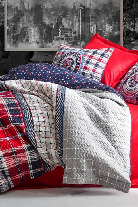 Bedding set ENRICO PETROL RENFORCE 180x235IVET.EU - Stylové oblečení