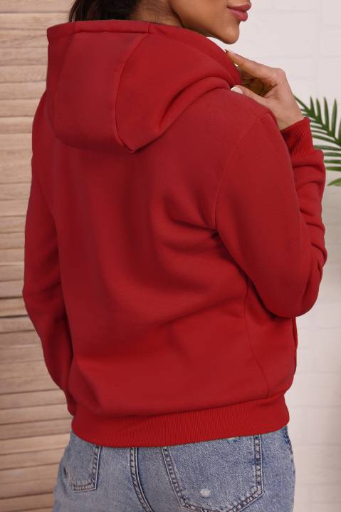 Dámska mikina POLLY RED, Farba: červená, IVET.EU - Štýlové oblečenie